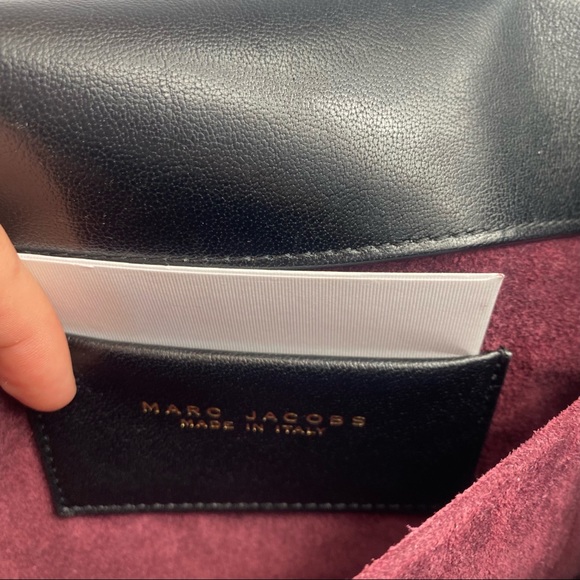 Mark Jacobs Blue Leather Snakeskin flap bag pop art lips straw vacuum eye plug - Picture 8 of 9